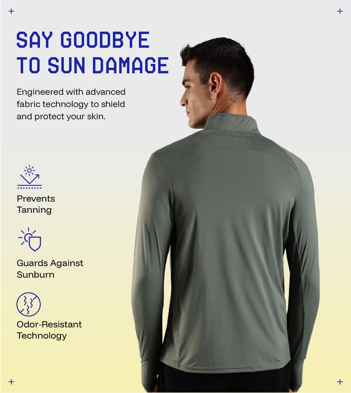 BLUE TYGA Sunscreen Jacket ICE Pro – UPF 50+ Cooling Jacket for Men & Women | Cool Rush Pro Tech, UV Protection, Breathable, Sweat-Wicking, Anti-Microbial, Lightweight Sun Hoodie for Outdoor Sports & Travel - Image 4