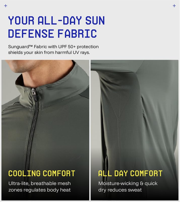 BLUE TYGA Sunscreen Jacket ICE Pro – UPF 50+ Cooling Jacket for Men & Women | Cool Rush Pro Tech, UV Protection, Breathable, Sweat-Wicking, Anti-Microbial, Lightweight Sun Hoodie for Outdoor Sports & Travel - Image 5