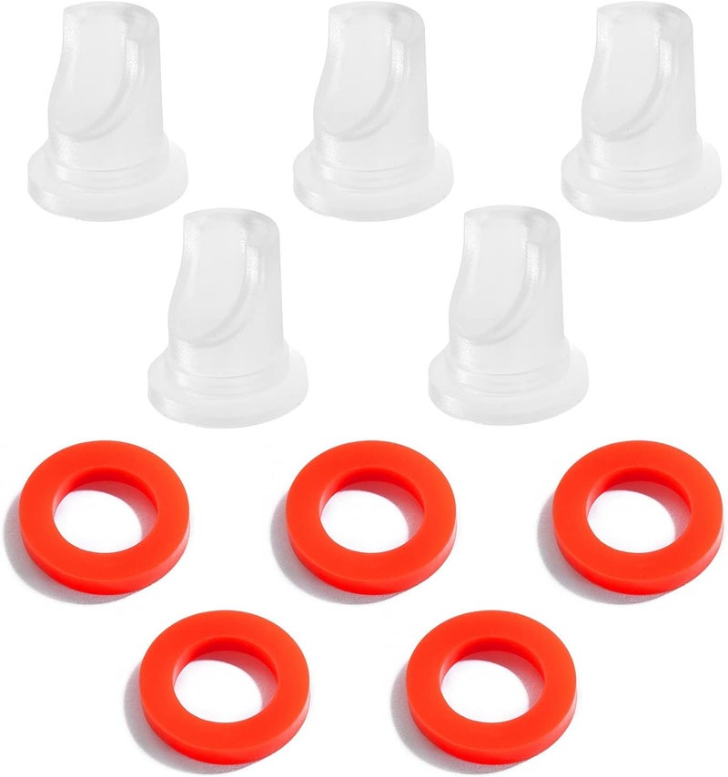 LitKiwi 5PCS Beer Keg Coupler Check Valve & 5PCS Beer Washer Gaskets,Gas Check Valves Beer Keg Coupler Accessories Kit for Sankey Couplers D Type Coupler Replacement - Image 1