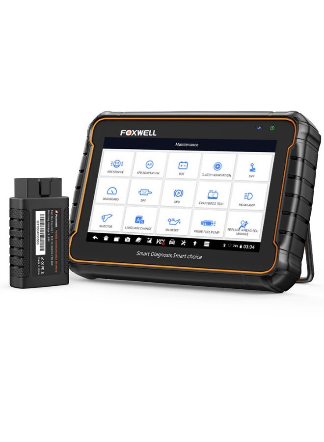 FOXWELL GT60 Auto Scanner Full System Diagnostic Tool, Automotive Diagnostic Scanner with 24+ Maintenance Functions, Bi-Directional Control, Active Test, OBDII, ECU Data, 7" Android 9.0 Tablet - Image 1