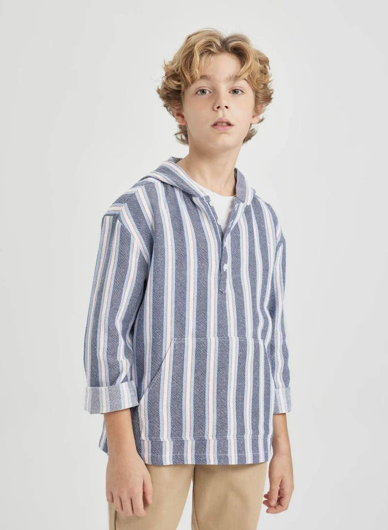 DeFacto  Regular Fit Long Sleeve Shirt for Men | Best Price UAE