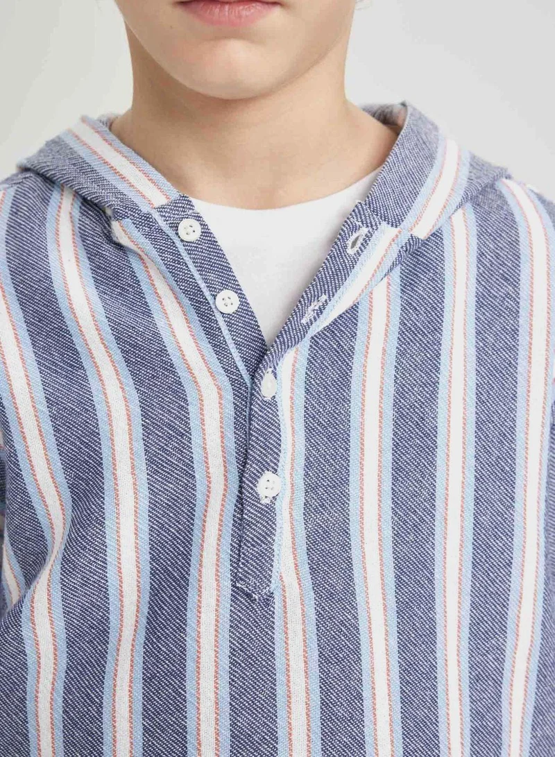 DeFacto  Regular Fit Long Sleeve Shirt for Men | Best Price UAE