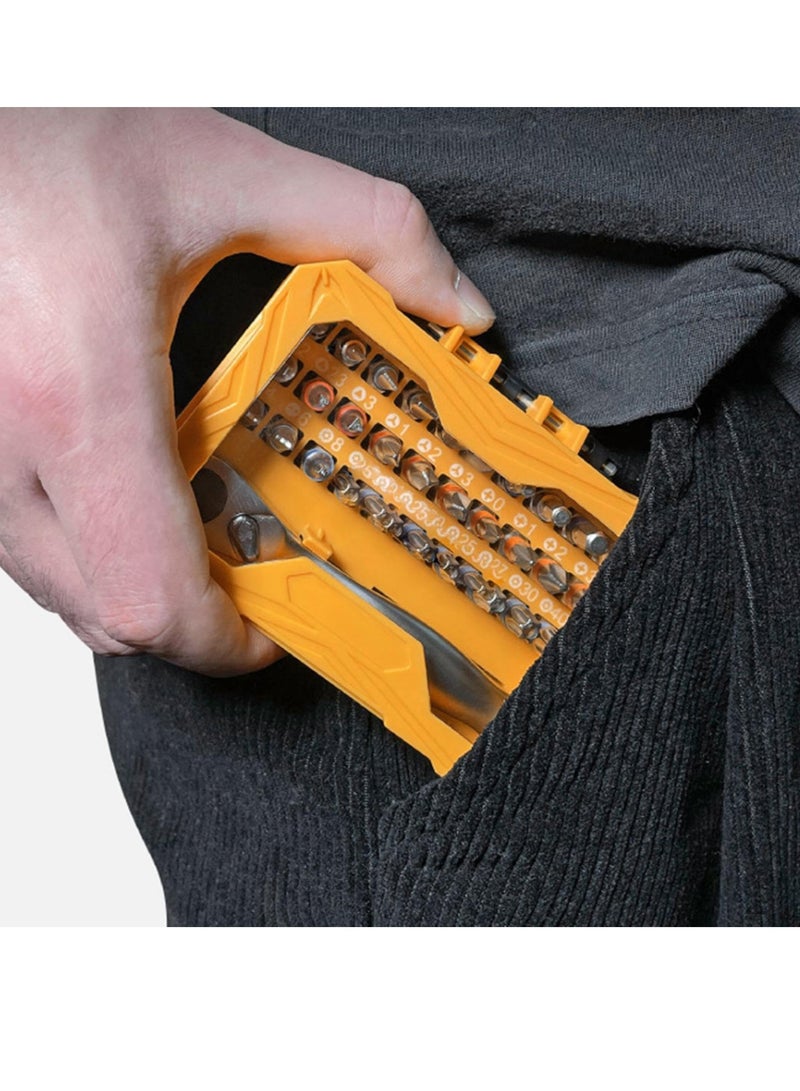 Precision Ratchet Screwdriver Set, 32-piece Ratchet Screwdriver Kit, Precision Screwdriver With Bits, Compact Ratchet Screwdriver Set, Screwdriver Tools Repair Tool Kits for Small Spaces