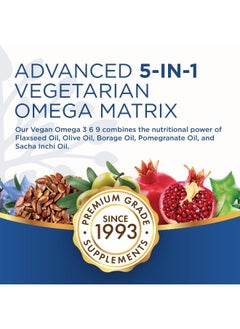 Purity Products Omega 3-6-9 Vegan And Vegetarian Omega Formula - “5 In 1” Essential Fatty Acid Complex - Scientifically Formulated Plant-Based Omega 3 6 9 Essential Fatty Acids (Efa) - From (60)  - Image 5