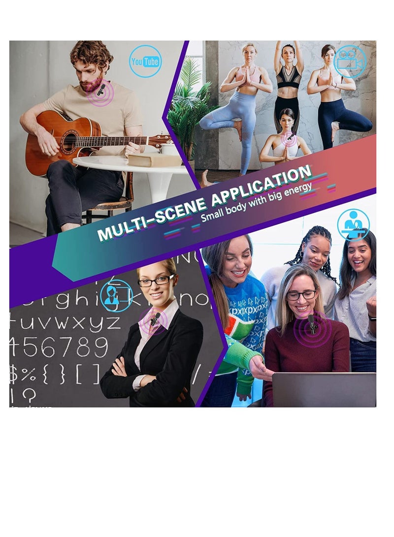 Wireless Lavalier Microphone for Type-C, Plug & Play Lapel Clip-on Mini Mic for gaming Video Recording - Noise Reduction Bluetooth - Image 5