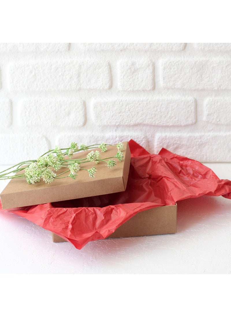 Bimotif Pelur paper 50x70 cm, Red 10 pieces  - Image 1