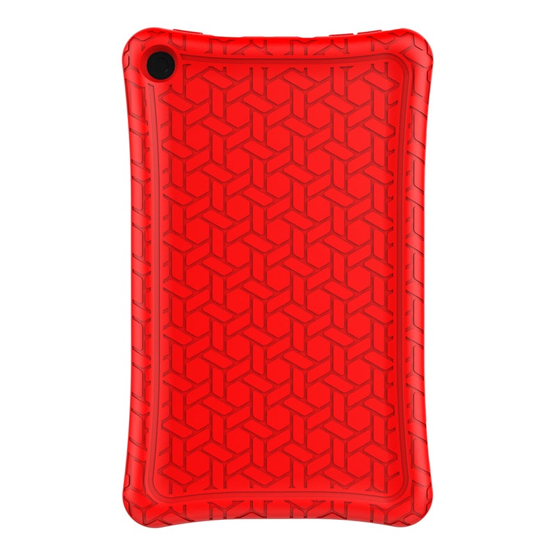 2 pcs Silicone Case Leather Case Drop Resistance Protective Bright Color Compatible for Kindle Fire HD8 2016 2017 Red - Image 2