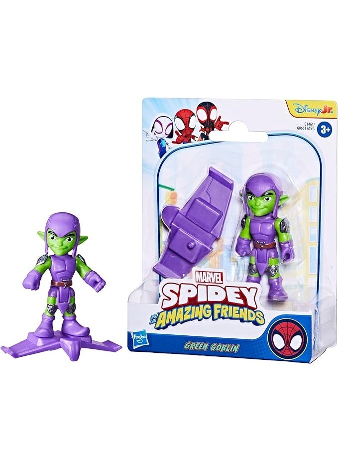 MARVEL Spidey And His Amazing Friends 3-Inch Green Goblin G1461 - Image 3