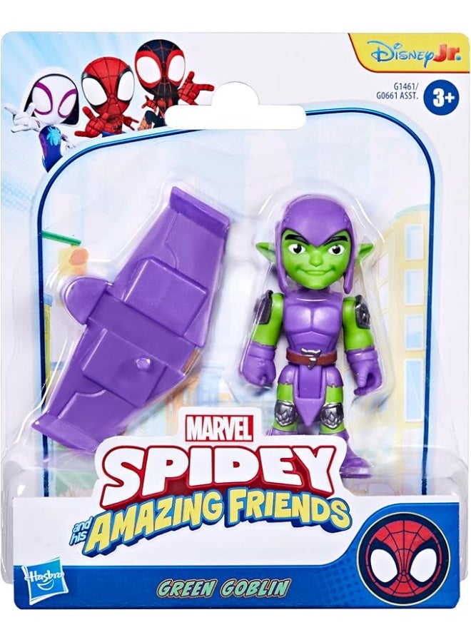 MARVEL Spidey And His Amazing Friends 3-Inch Green Goblin G1461 - Image 1