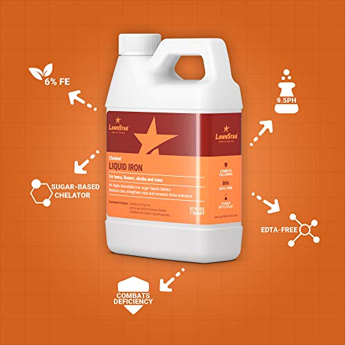 LawnStar Liquid Iron (32 OZ) for Plants - Multi-Purpose, Suitable for Lawn, Flowers, Shrubs, Trees - Treats Iron Deficiency, Root Damage & Color Distortion – EDTA-Free, American Made - Image 5