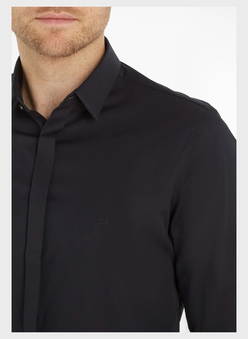 CALVIN KLEIN Poplin Slim Fit Shirt