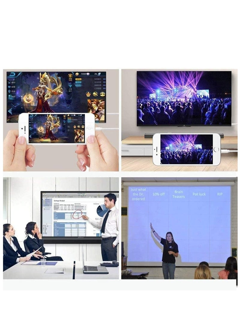MIGOFAST - Lightning to HDMI Digital AV Adapter,1080P Video & Audio Sync Screen Converter AV Adapter with Charging Port for iPhone HDMI Converter to HD TV/Projector/Monitor Support All iOS - Image 1