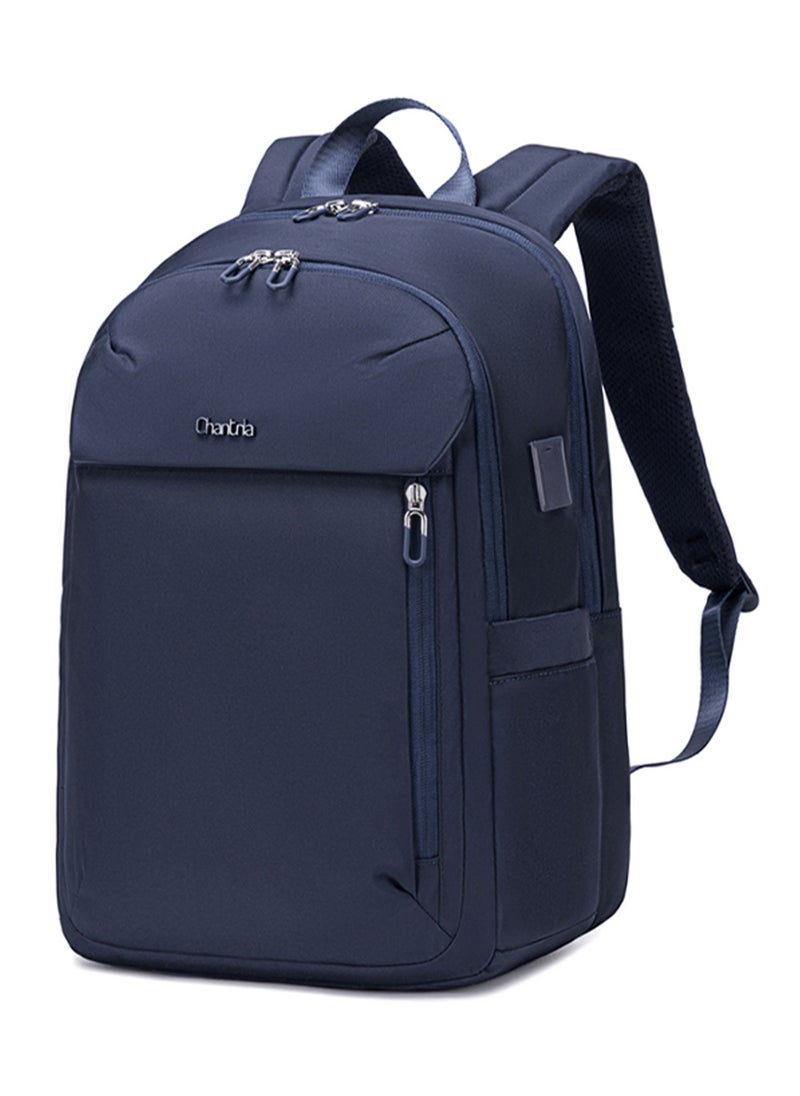 Chantria Premium Lightweight Laptop Backpack for Women Water Resistant Multifunctional Anti-Theft Daypack with Built in USB Port, CB00633 - Blue  - Image 1