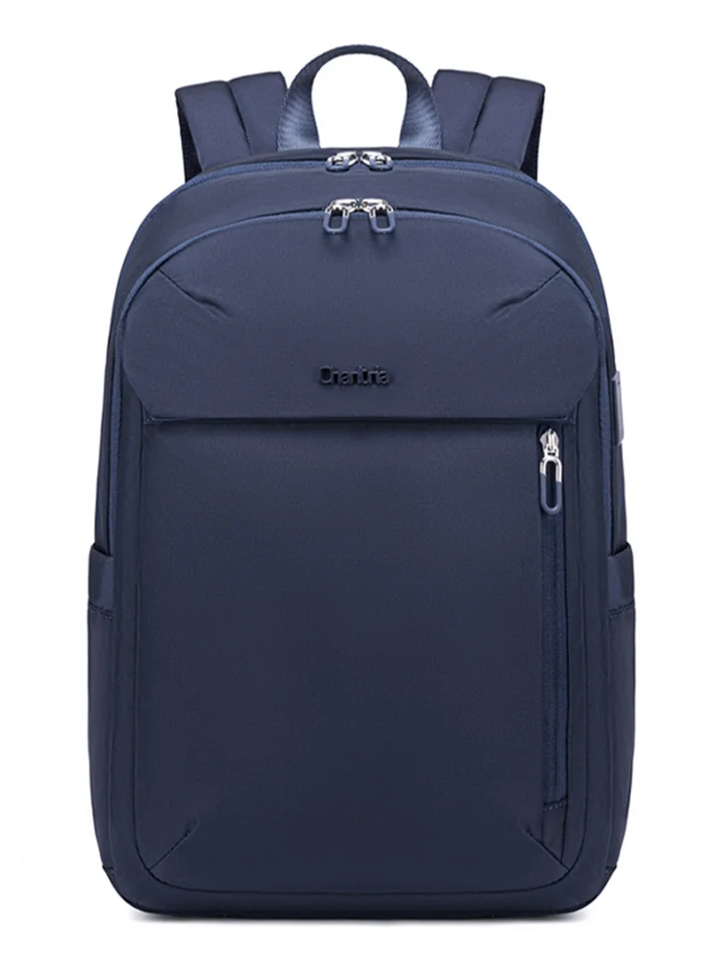 شانتريا حقيبة ظهر لابتوب خفيفة الوزن للنساء مقاومة للماء متعددة الوظائف مضادة للسرقة بمنفذ  مدمج - أزرق