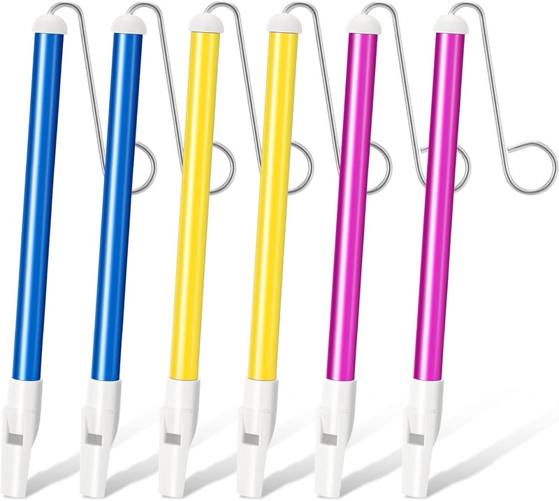 Civaner Civaner 6 Pcs Slide Whistle for Kids Slide Whistles for Adults Instrument Toy Musical Parent Child Games Educational Games Birthday Gifts Party Favors Supplies Blue Yellow Purple  - Image 1