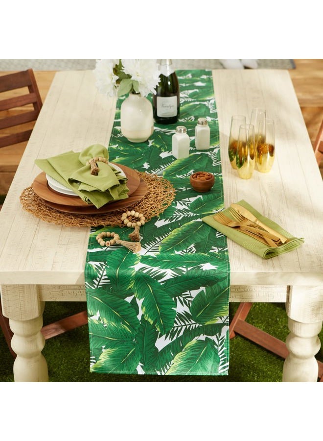 DII Outdoor Tabletop Collection, Stain Resistant & Waterproof,14x72, Banana Leaf - Image 4
