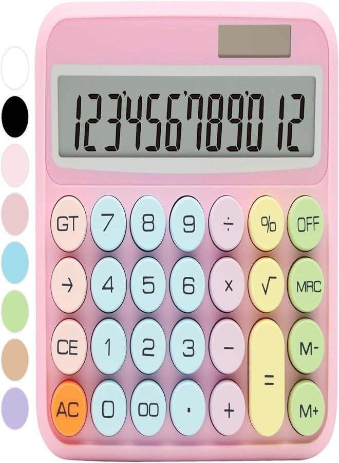 UMANATH High-Precision 12-bit Desktop Calculator - Large Digital Display, Big Easy-to-Press Buttons, Compact Design for Office, Home, School, Classroom (Multicolor) - Image 1