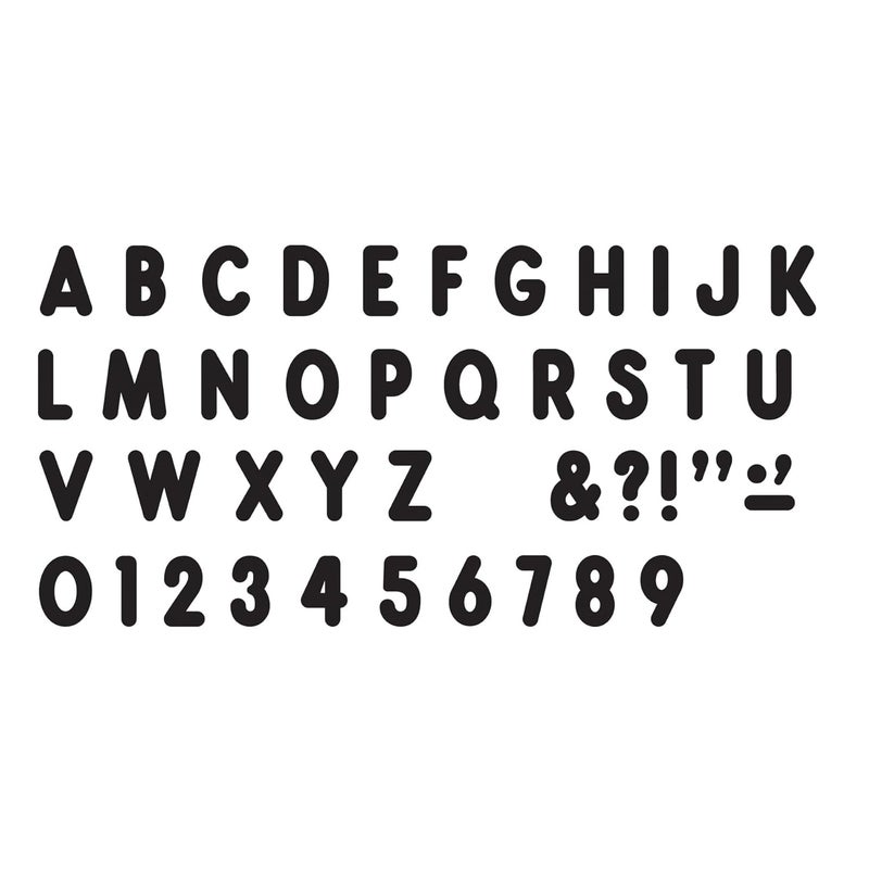 Trend Enterprises TREND Black 7-Inch Billboard Uppercase (EN/SP) Ready Letters, Bulletin Board Decor, 7-Inch, 105 Pieces - Image 2