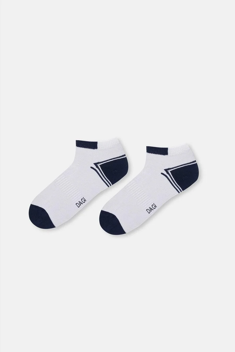 داجي Blue Men's Striped Sports Socks 2-pack