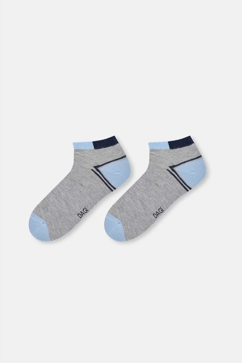 داجي Blue Men's Striped Sports Socks 2-pack