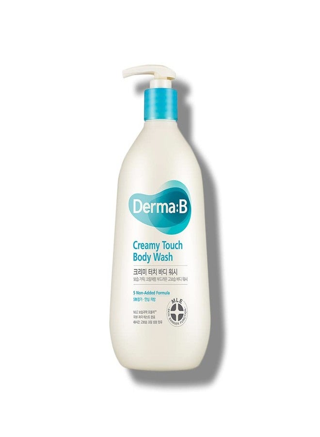 Derma B Creamy Touch Body Wash, Long-Lasting Mild Moisturizing Cleanser, Intensive Nourishing with Shea Butter, Grape Seed Oil, Panthenol, Relaxing Scented Shower Gel, Kbeauty, 13.5 Fl Oz, 400ml - Image 1