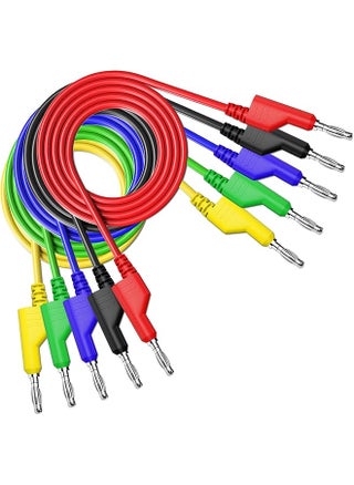 promass Double-ended 4mm Banana Plug Test Leads Stackable Copper Pulg Soft Cables for Laboratory Multimeter Electric Testing 5PCS - pzsku/ZB0D886B5F14DE9555C84Z/45/_/1742243973/09928503-fe3f-43a1-b4a1-669e9832aa2b