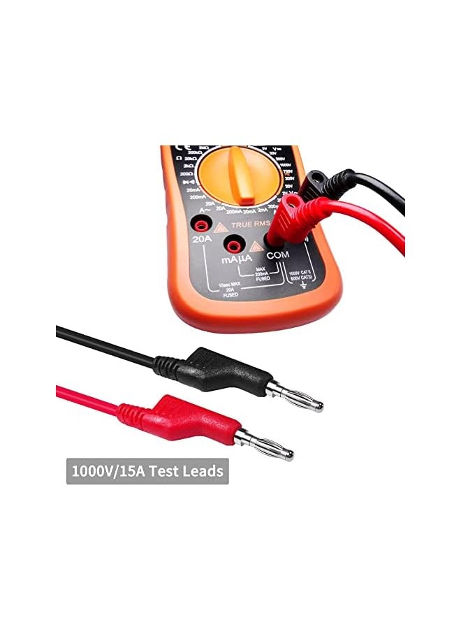 PROMASS - promass Double-ended 4mm Banana Plug Test Leads Stackable Copper Pulg Soft Cables for Laboratory Multimeter Electric Testing 5PCS - Image 1