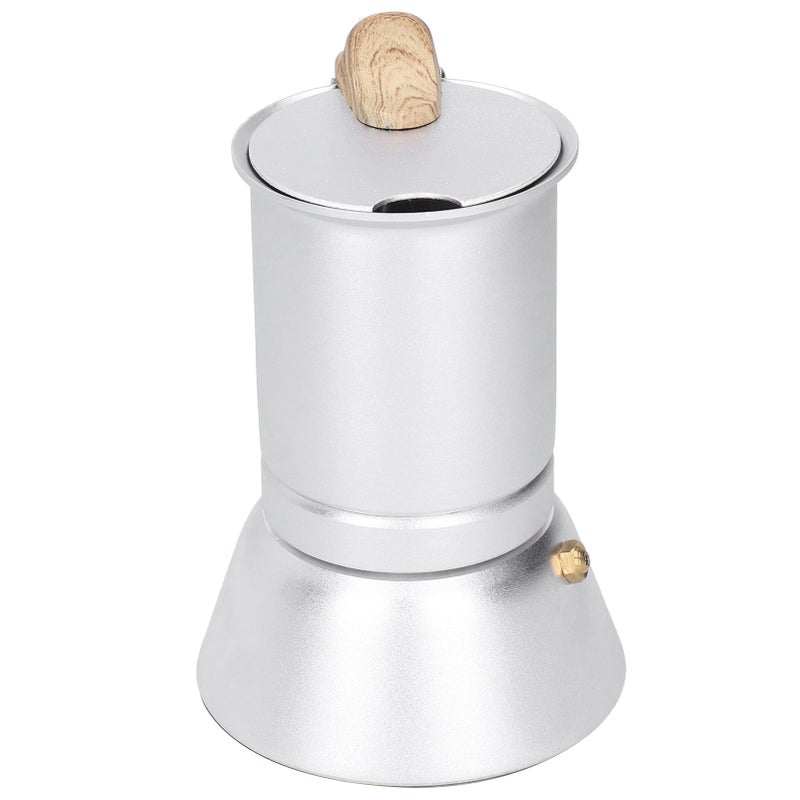 150ml Coffee Maker Moka Pot Stainless Steel Coffee Pot Induction Cooker Use Home Supplies - Image 4