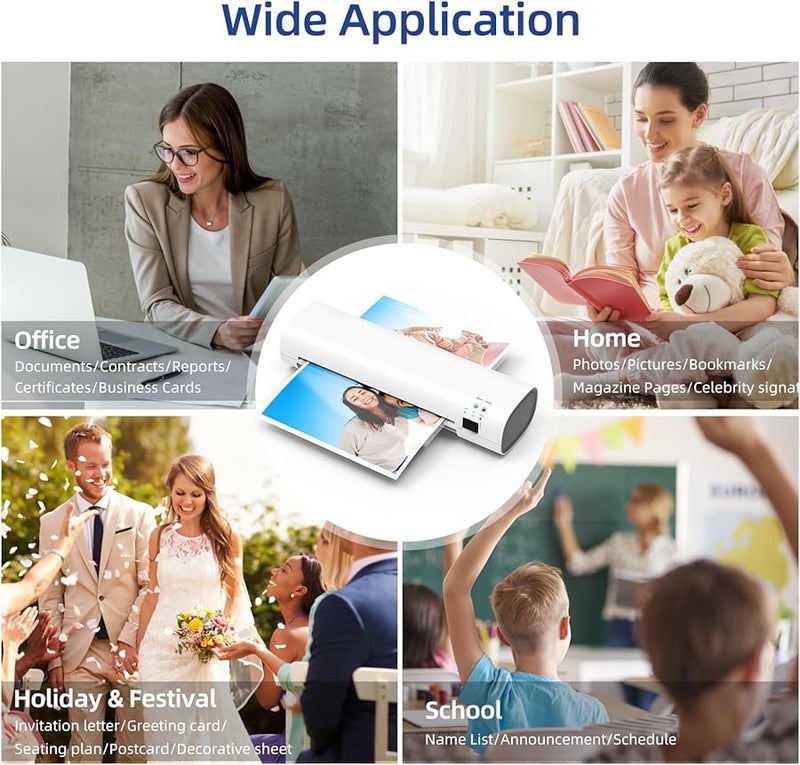 A4 Laminating Machine 230mm Entry Width Hot Cold Lamination with 2 Roller System - Image 4