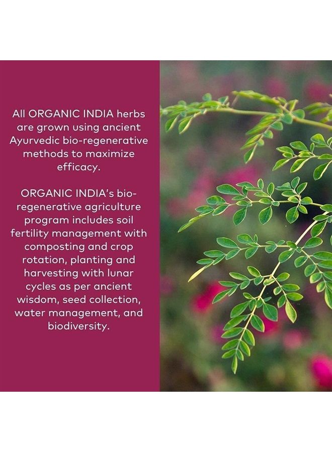 Organic India Liver Kidney Herbal Supplement - Detoxify & Rejuvenate, Supports Healthy Liver & Kidney Function, Vegan, Gluten-Free, Kosher, USDA Certified Organic, Non-GMO - 180 Capsules  - Image 4
