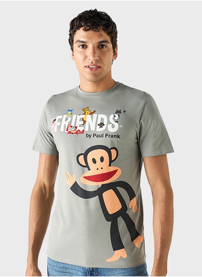 SP Characters Printed Crew Neck T-Shirt  - Image 1