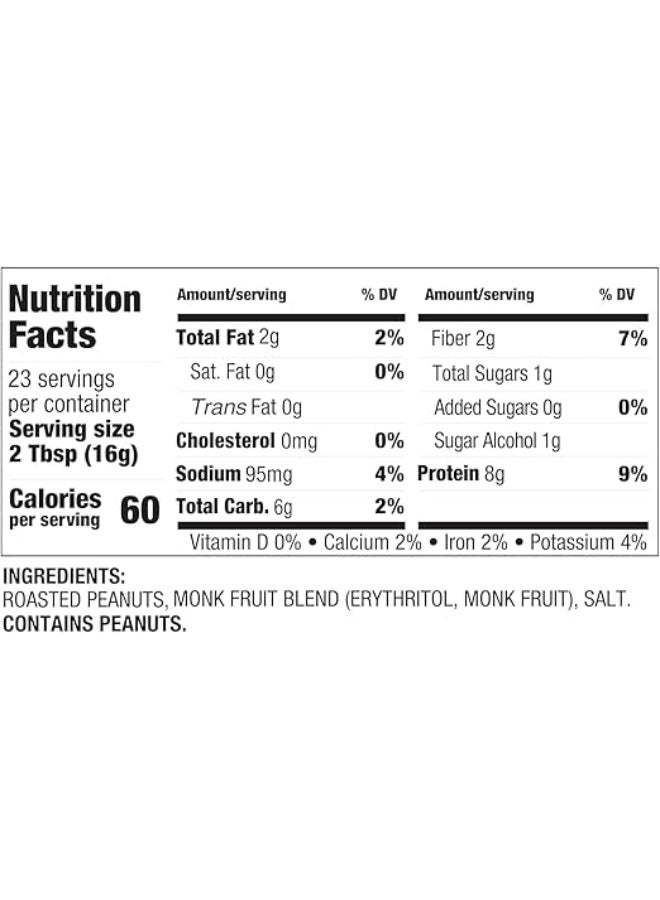 PBFIT NO SUGAR PEANUT 368gm - Image 2