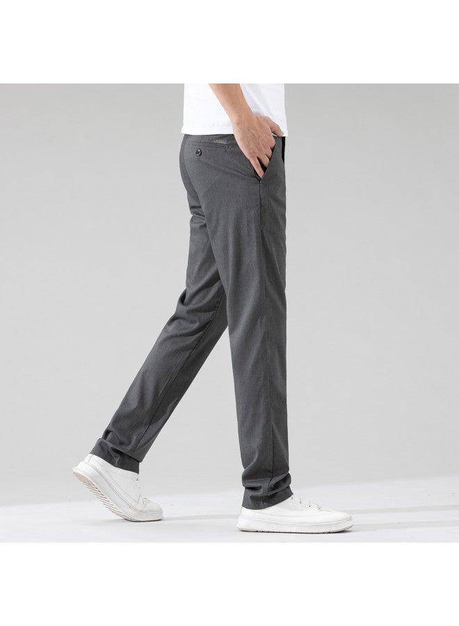 Fapai Men's Thin Business Casual Pants Popular Casual Easy-care Trousers Youth Long Pants Men - Image 4