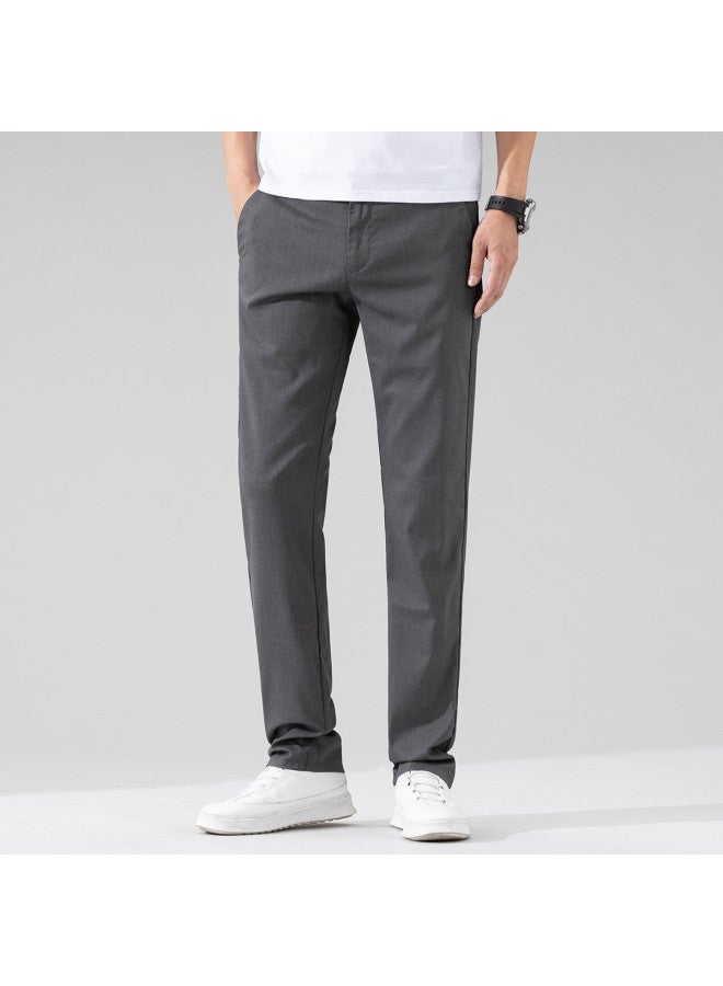 Fapai Men's Thin Business Casual Pants Popular Casual Easy-care Trousers Youth Long Pants Men - Image 5
