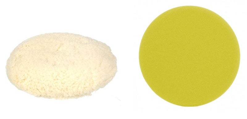 Inditrust 1pc wool pad 1 pc plain sponge pad 7 INCH Clean waxing Auto Paint Maintenance Care Gross Polishing Buffing Pads Flat Sponge Car Polisher Combo - Image 5