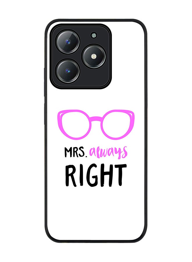 Stylizedd For Realme C63 / Realme C61 4G Case,Slim fit Camera Protection, Shockproof Thin Phone cover  - Mrs. Always Right - Image 1