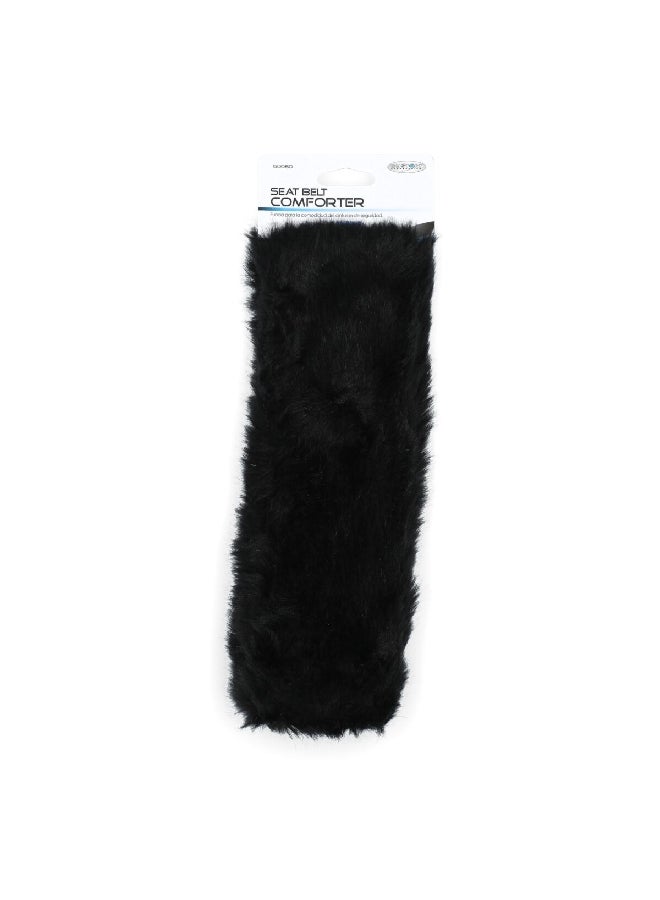 كاستوم أكسيسوريز 50080 وسادة مريحة لحزام أمان السيارة جلد صناعي بإغلاق دخلي بالفيلكرو أسود 30.48 × 10.16 × 2.54 سم - Image 1