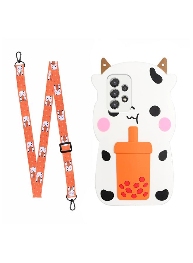 erorex Case For Samsung Galaxy A33 5G Crossbody Cartoon Silicone Phone Case - Image 1
