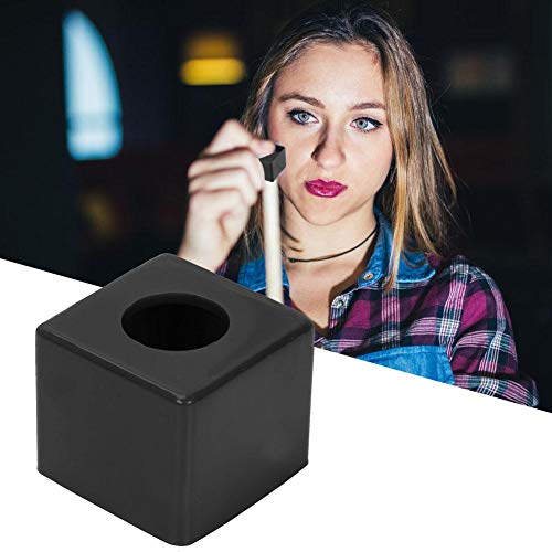Zerone Billiard Chalk Holder, Secure Fit Pool Cue Tip Lubricator with Portable Design for Billiard Enthusiasts Snooker Lovers and Pool Player (Black) - Image 4