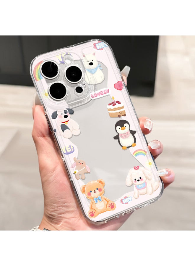 Inkaida Yingkaida Transparent Rainbow Animal Pattern Full Protection Case For Apple Iphone 16 Pro Max - Image 1