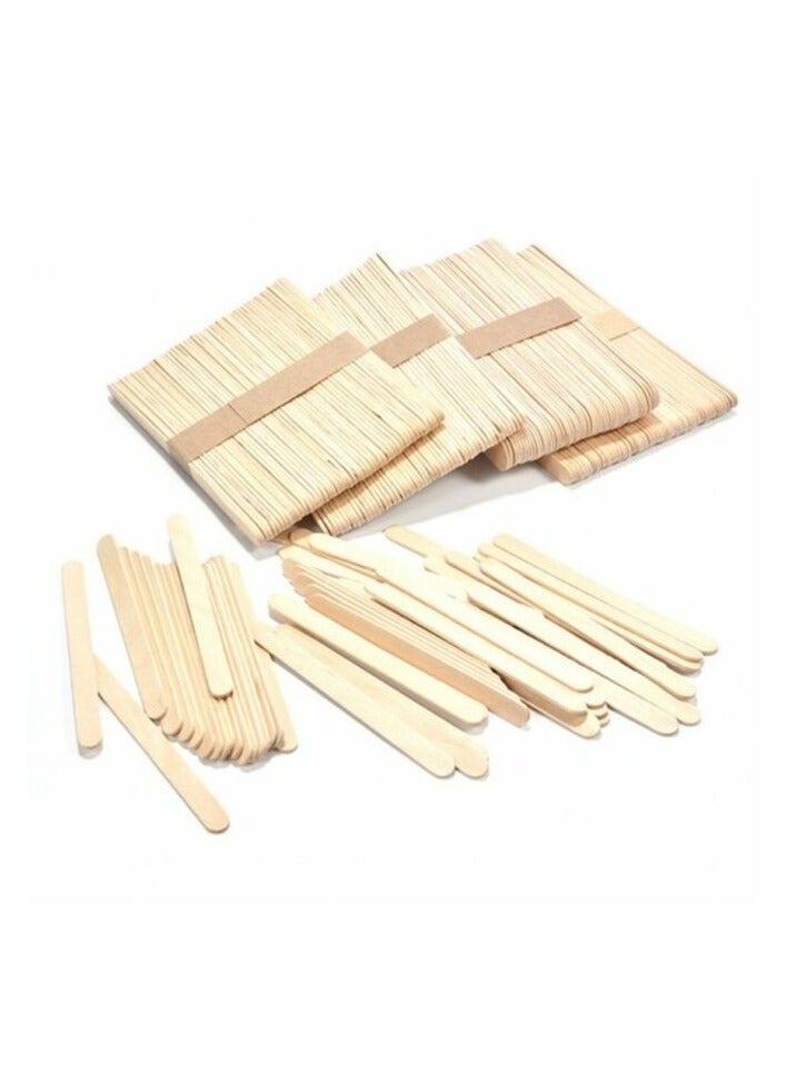 Party Time 200pcs Disposable Wooden Ice Cream Sticks, Popsicles Sticks Wooden Sticks - 1cm x 11.5cm Hardwood Sticks - for Arts & Crafts and DIY Crafting - Image 1