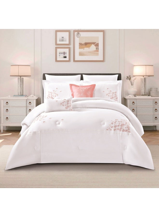 LEVORE Luxury 100% cotton summer bedspread set from LEVORE, suitable for king size beds, 8 pieces, 250 stitch count - Image 1