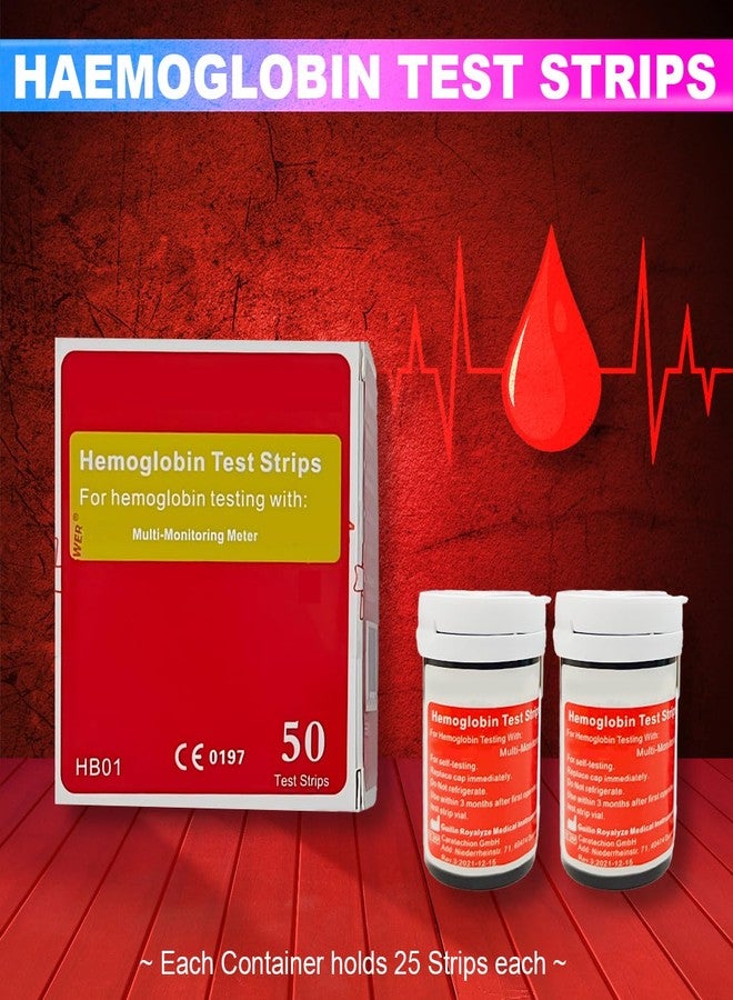 amiciCare Hemoglobin Test Strips (50 Pcs) - Image 2