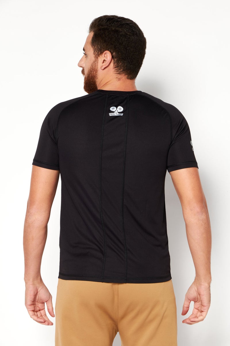 RBX Men Sportswear Fit Training T-Shirt, Black - Image 4