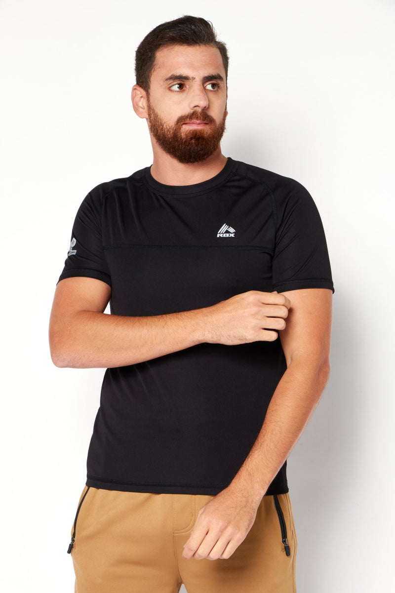 RBX Men Sportswear Fit Training T-Shirt, Black - Image 1