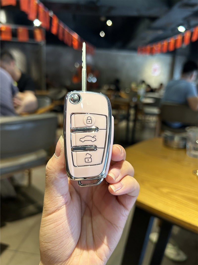 Car Key Cover Suitable For Volkswagen, Bmw, Tiguan, Lingdu, Lavida, And Multiple Models With Lanyard Buckle And Car Key Shell - Image 1