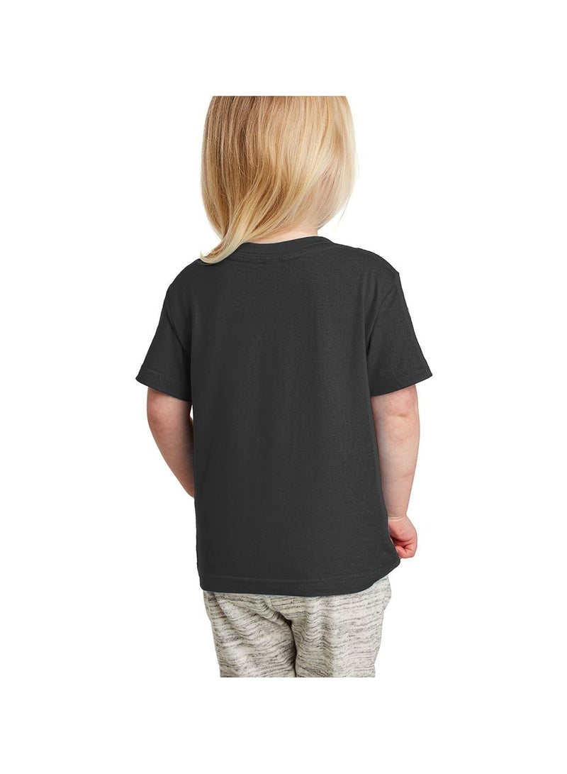 برينت شوب فور مي تي شيرت مطبوع عليه شعار الولايات المتحدة الأمريكية للفتيات - مصنوع من قماش قطني ناعم، نصف كم، مريح وأنيق، مناسب للارتداء اليومي، خفيف الوزن وجيد التهوية - Image 2