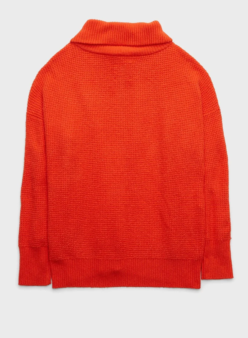 Aerie Zip Detail Sweater