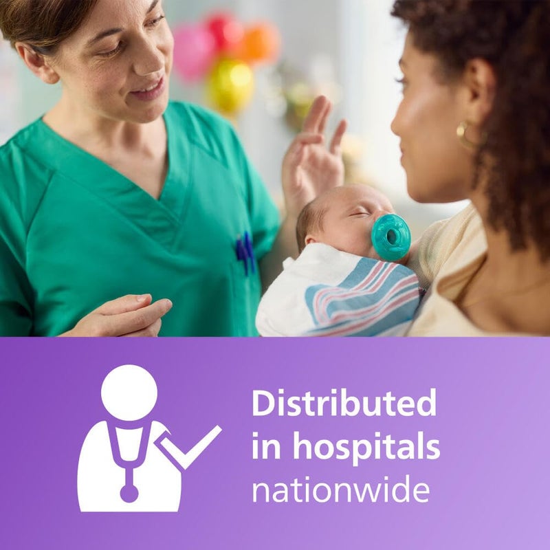 Avent لهايات فيليبس أفينت سوذي الطبية للأطفال 100% سيليكون لهايات قطعة واحدة خالية من BPA للأطفال من 0-3 أشهر لون أخضر 4 عبوات نموذج SCF19041 - Image 2