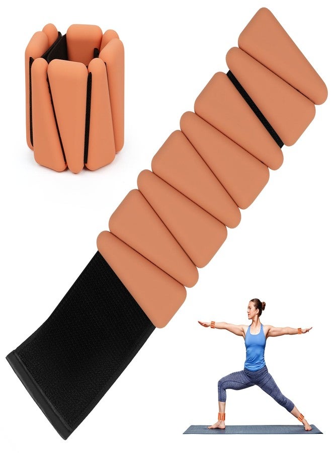 Grednfhat Wrist Weights Set of 2, Wearable Ankle & Wrist Weights, Adjustable Silicone Weight Bracelets (2Lbs Each ) Fits for Women & Men, Suitable for Yoga, Pilates, Dance, Running, Pool Exercises, Jogging (4LB Pink) - Image 1